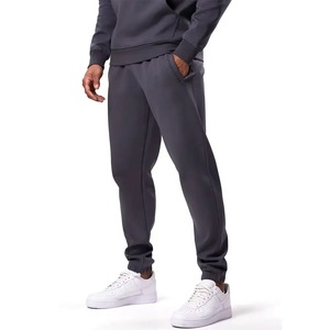 Ensemble sweat à capuche et pantalon de jogging pour homme, logo sérigraphié sur le devant, tricoté décontracté 100 % coton, écologique, 300 g, vêtements d'hiver - Product Image 3