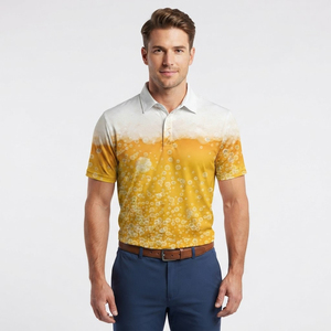 Men's <b>Golf</b> <b>Shirt</b> Short Sleeve 100% Polyester Knitted Moisture Wicking <b>Funny</b> Casual Summer Top 180g Fabric - Product Image 3