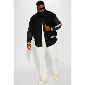 Vêtements pour hommes, taille entièrement personnalisée, prix de gros, qualité supérieure, produit respirant, vêtements de rue et de plein air, vestes varsity - Product Image 2