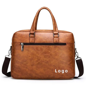 Bolso de cuero para portátil con diseño ligero y compartimentos espaciosos, perfecto para profesionales, trabajo de oficina y viajes diarios. - Product Image 4