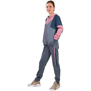 Ensemble 2 pièces léger et respirant pour femme, imprimé, avec soutien-gorge de sport, veste et short, extensible dans les quatre sens, couleur contrastée, tenue décontractée - Product Image 3