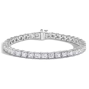 Pulsera de tenis unisex de oro blanco de 18k con moissanita pulida certificada, diseño de mariposa, corte brillante, brazalete de moda con estrella resplandeciente - Product Image 3