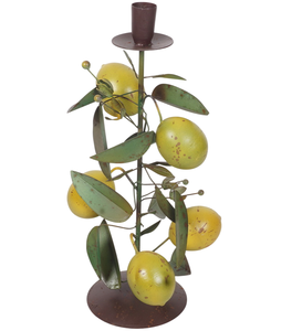 Porte-bougie en fer fait main en forme de citron, écologique et durable, pour Noël, Pâques, décoration intérieure, coffrets cadeaux, collections AB - Product Image 1