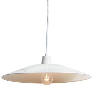Christmas Decoration <b>Industrial</b> Farmhouse Shallow Dome <b>Shade</b> Pendant <b>Lamp</b> Cozy Ambiance Light for Living Room Dining Room - Product Image 1