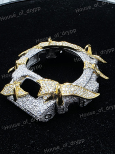 Iced Out VVS Moissanite Diamond <b>Watch</b> Bezel 6900 Series Round Dial <b>Case</b> <b>Watch</b> <b>Case</b> - Product Image 5