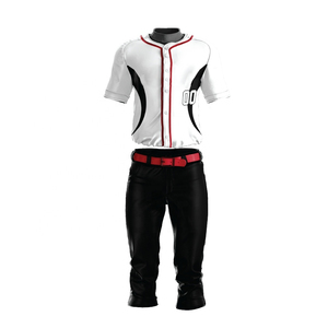 Uniforme de Béisbol Personalizado de Alta Calidad con Impresión por Transferencia de Calor, Transpirable, Antibacterial, que Absorbe la Humedad, de Secado Rápido y Ligero - Product Image 1