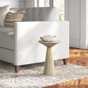 Table d'appoint sculpturale en forme de cône avec surface ronde lisse, forme équilibrée et style contemporain intemporel pour bars - Product Image 2