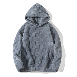 Sudadera con Capucha para Mujer, Diseño Geométrico, Forro Polar, Informal, Manga Larga, Color Gris, 100% Poliéster, para Mujer, 2026 - Product Image 1