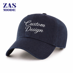 Wholesale <b>Cheap</b> Custom Men Women High Quality 6 Panel Cotton Embroidery Logo Baseball Cap,Hip Hop Unstructured Vintage Dad Hat - Product Image 1