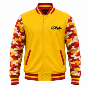 Chaqueta de Béisbol Reversible de Invierno para Hombre, Gruesa, Transpirable, de Alta Calidad, Personalizada con Letras, Chaqueta Letterman con Estampado Personalizado - Product Image 1