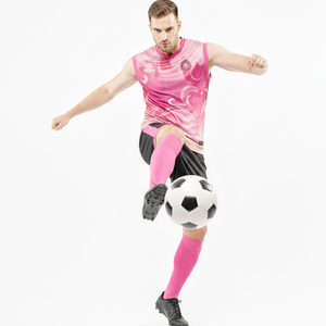 Ropa Deportiva de Última Tendencia, Uniforme de Fútbol OEM sin Costuras, Conjunto Personalizado con Nombre de Equipo, Camiseta sin Mangas de Poliéster con Pantalones Cortos - Product Image 3