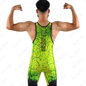 Vente en gros de maillots de lutte pour hommes design personnalisé vente en ligne de vêtements d'arts martiaux sublimés vente en gros en usine - Product Image 2