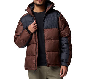 Abrigo de invierno para hombre al por mayor, chaqueta con capucha, acolchado, con estampado urbano, cintas gruesas, abrigos de burbujas, ropa cómoda - Product Image 4