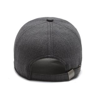 Casquette de baseball unisexe noire à 6 panneaux en sergé 100 % polyester, ajustable, couleur unie, décontractée, pour adultes, toutes saisons - Product Image 2