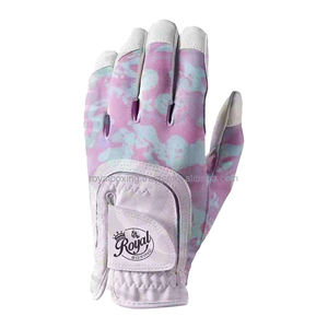 Guantes de Golf Unisex Personalizables Grace, Palma Blanca, Cuero Genuino Suave, Antideslizantes, Logotipo Personalizado, Cabretta, Set Deportivo para Hombre - Product Image 1
