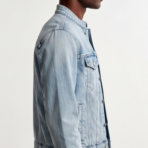 Chaqueta vaquera ligera para hombre, con cuello vuelto y botones, estilo moderno para invierno. - Product Image 5