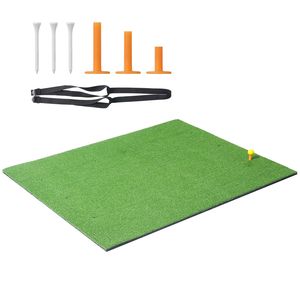Tappetino da Golf 5x4ft con 6 Tee, Ausilio per l'Allenamento, Tappeto in EVA per Pratica di Golf su Erba Artificiale - Product Image 1