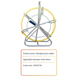 Carrete de <span class=keywords><strong>Fibra</strong></span> de Vidrio para Cableado Subterráneo, Herramienta para Tirar Cables de <span class=keywords><strong>Fibra</strong></span> Óptica en Conductos - Product Image 3