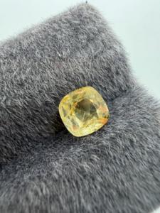 Zafiro Amarillo Natural de 6.5mm, 1.72ct, Corte Cojín, Facetado, Ceylon, Lote para Fabricación de Joyería Personalizada, Servicio de Molde/Muestra Personalizado - Product Image 3