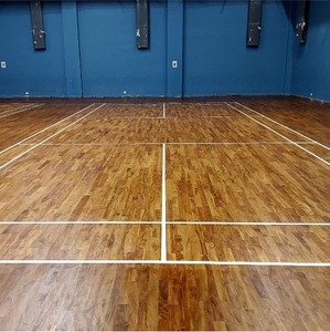 Teak Air Cush Wooden Flooring Area-Elastic Hardwood <b>Badminton</b> Court Flooring Shock Absorbing High Grade Material From India - Product Image 2