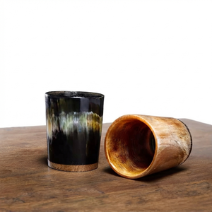 REHMAN CRAFT Verre artisanal en corne de buffle écologique pour la décoration d'Halloween et de Noël - Product Image 5