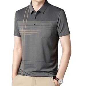 Summer New Men's Color Blocking Polo <b>Shirt</b> Pocket <b>Button</b> <b>Up</b> T-<b>shirt</b> Casual Slim Fit Comfortable <b>Short</b> <b>Sleeved</b> Breathable Top - Product Image 1