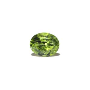 5.5 Ct Emerald Cut Peridot Loose Gemstone Faceted Oval for Fine Jewelry - Product Image 1