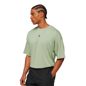 Camiseta Deportiva Extra Grande para Hombre, Transpirable, de Alto Rendimiento, Holgada, para Entrenamiento, Color Verde Niebla - Product Image 3
