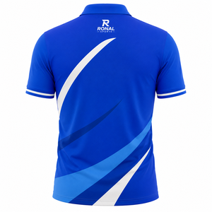 RONAL SPORTS Men's Blue Short Sleeve <b>Polo</b> Shirt Print Quick Dry Knitted Fabric Sporty Style Front Logo in Best Sale 2026 - Product Image 2