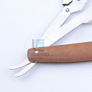 Oem Service Latest Design Stainless Steel Wood Straight Shaving Razors Light Weight Reusable Durable High Quality Hot Sale - Product Image 6