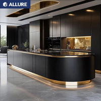 Ensemble d'armoires de cuisine en pvc entières Allure Custom European Restaurant Unit Small Furniture