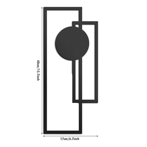 CIFbuy Set di decorazioni murali in ferro con linee astratte moderne e minimaliste, realizzate a mano, in bianco e nero, per soggiorno, camera da letto, regalo di Halloween - Product Image 3