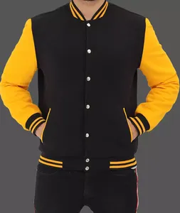 Classic Pattern-Decorated Men's Varsity Jacket <b>Athletic</b> Fit Comfortable Warm Fall Winter College or Sports Fashion Outerwear - Product Image 3