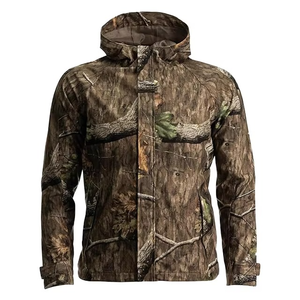 Veste de chasse unisexe GRACE SIGN en softshell doux pour l'hiver, imprimé camouflage, fermeture éclair intégrale, coupe-vent, doublure en polyester, chaude, pour le travail - Product Image 1