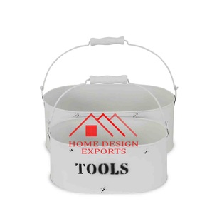 ที่ใส่ภาชนะโลหะสีขาวแบบทันสมัยที่ใส่เหล็กหลายช่องสำหรับงานปาร์ตี้บนโต๊ะอาหารและงานบ้านไร่ - Product Image 1