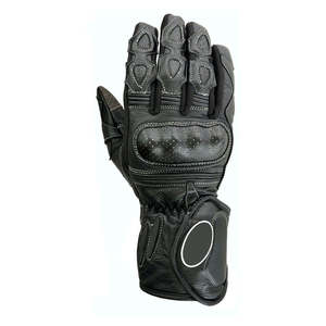 Gants de moto sportifs à écran tactile personnalisés OEM de haute qualité, gants de course professionnels en cuir à doigts complets pour motards - Product Image 2