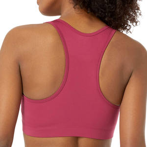 Sujetador deportivo acolchado de alto soporte para mujer con tirantes ajustables, malla transpirable, logotipo frontal ecológico - Ropa deportiva para yoga y gimnasio - Product Image 2
