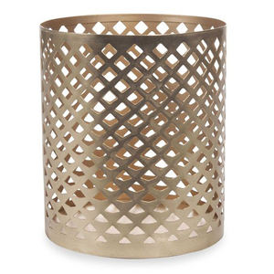 Bougeoir votif fini enduit de poudre Métal Fer Cuivre Plaqué Bougeoir votif fait main de luxe fini - Product Image 1