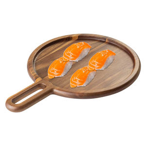 Luxe Ins Acacia Bois Écologique À La Main Plateau De Service Plateau Oblong Assiette En Bois Apéritif Fromage Planche Charcuterie-Alimentaire - Product Image 3