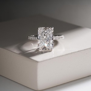 Elegant <b>Diamond</b> <b>Ring</b> for Women White Silver Plated Anniversary Gift Jewelry Available at Affordable Price - Product Image 3