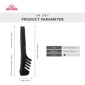 Jaya Mata JM287 11 Inch Nylon Anti-Slip Food Tong Lightweight Dishwasher Safe Kitchen Serving Tongs for Salad Noodles Desserts - Product Image 5