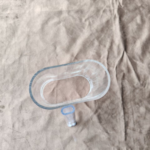 Tube ovale en acrylique organique haute transparence, tube creux blanc laiteux - Product Image 5