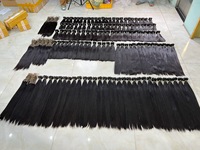 Extensions de cheveux vierges Remy du Vietnam, grade 12A, lisses, super double drawn, trames en lots, longueur aux épaules 6'', 8'', 10'', toutes couleurs