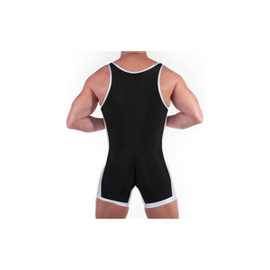 Wholesale High Elastic Spandex Wrestling Gear Blank Durable Training <b>Men</b> Wrestling <b>Singlets</b> Custom Logo Sports Apparel - Product Image 3
