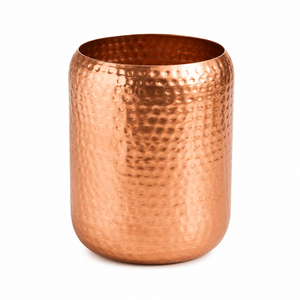 Lot de gobelets martelés en cuivre pur faits à la main pour le bien-être ayurvédique – Verres écologiques pour l'eau à la maison - Product Image 5