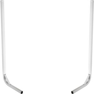 Guide de remorque de bateau en acier de 60 po (2 pièces) avec protections de tube en PVC blanc, accessoires de montage complets inclus - Product Image 5
