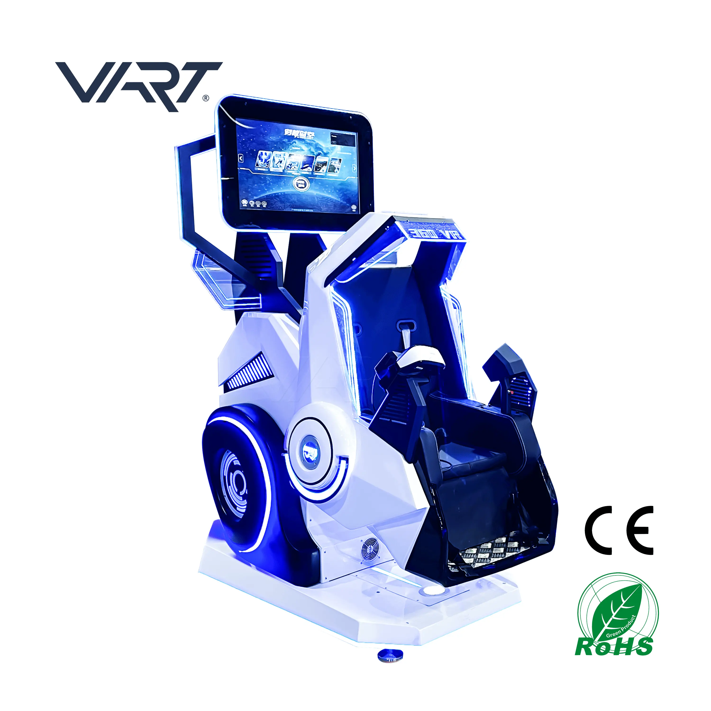 กวางโจว VART 12D 9D VR 360เก้าอี้หมุนเครื่องเสมือนจริง VR 360 Flight Simulator 360 VR Chair