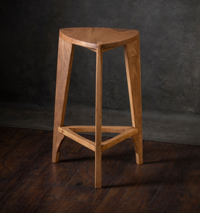 Juego de Taburetes de Bar Industriales Marrones y Negros, Altura de Mostrador, Diseño Vintage Informal, para Cocina, Comedor, Exterior, Comercial - Product Image 3