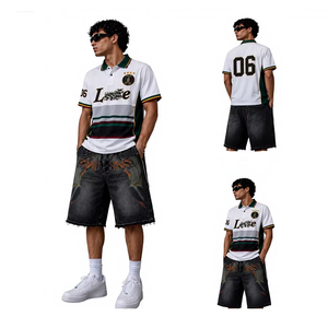 Comfort Casual Fashionable Slim Fit Jean <b>Short</b> Denim Wide Leg <b>Shorts</b> for Summer - Product Image 6