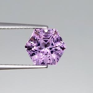 Ametista natural hexagonal de corte personalizado, piedra preciosa suelta, cristal púrpura para joyería - Product Image 1